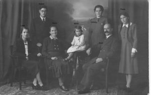 Fam Rastbichler: Luise, Robert, Hanni, Maria, Hedwig, Rudolf, Paula