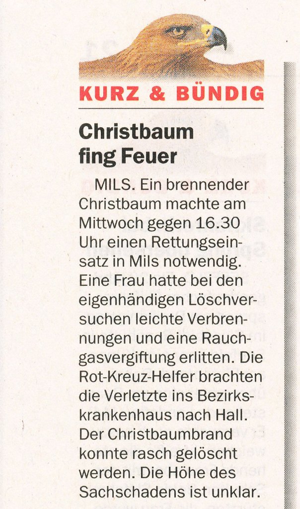 Christbaumbrand 2004