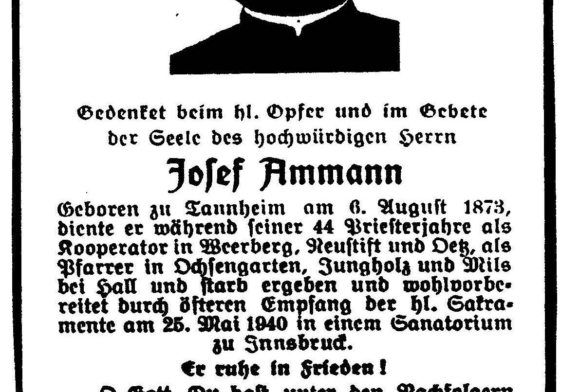 Pfarrer Josef Amann
