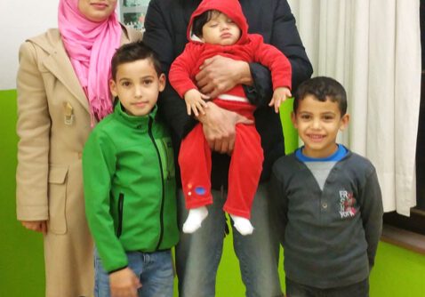Eine syrische Flüchligsfamilie
